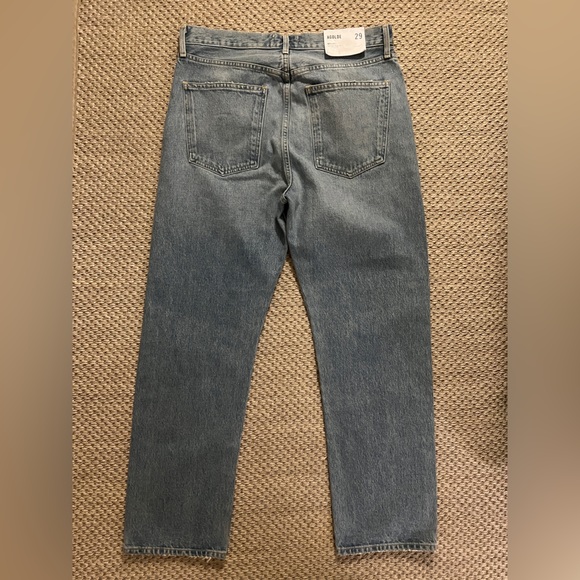Agolde 90's Mid Rise Loose Fit Straight Jeans in ‘Threadbare’ | Size 29 - Picture 6 of 13